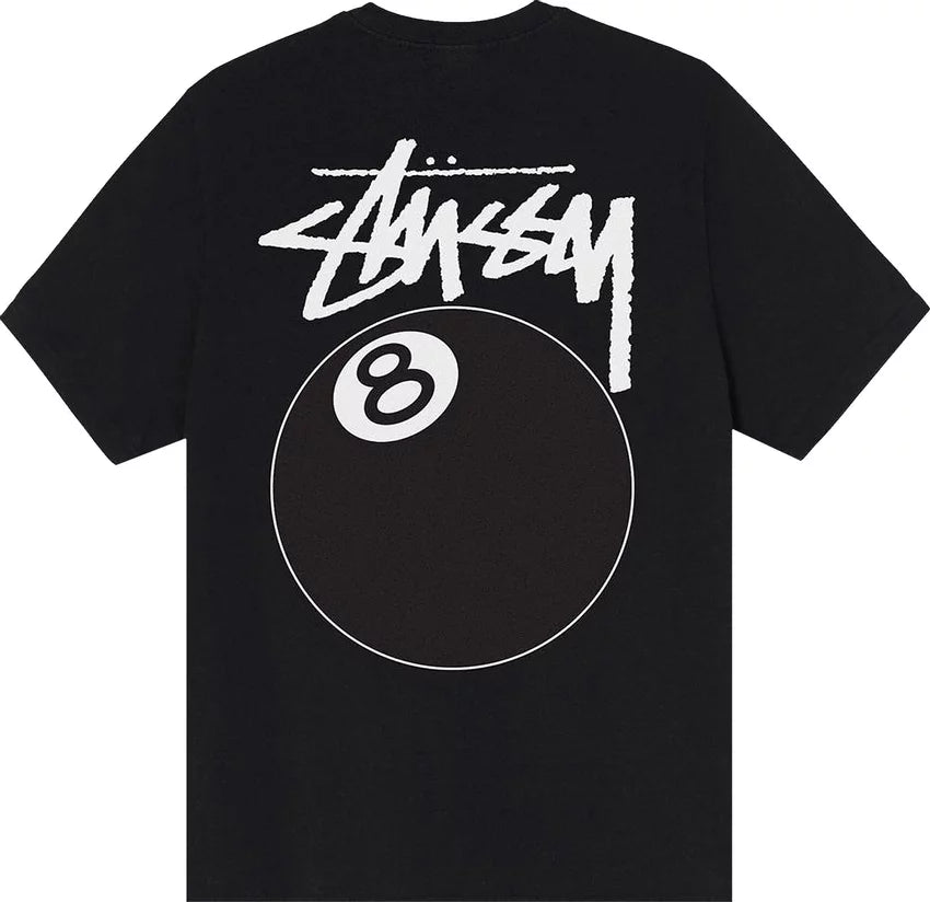 Stussy 8 Ball Pigment Dyed Tee 'Black'