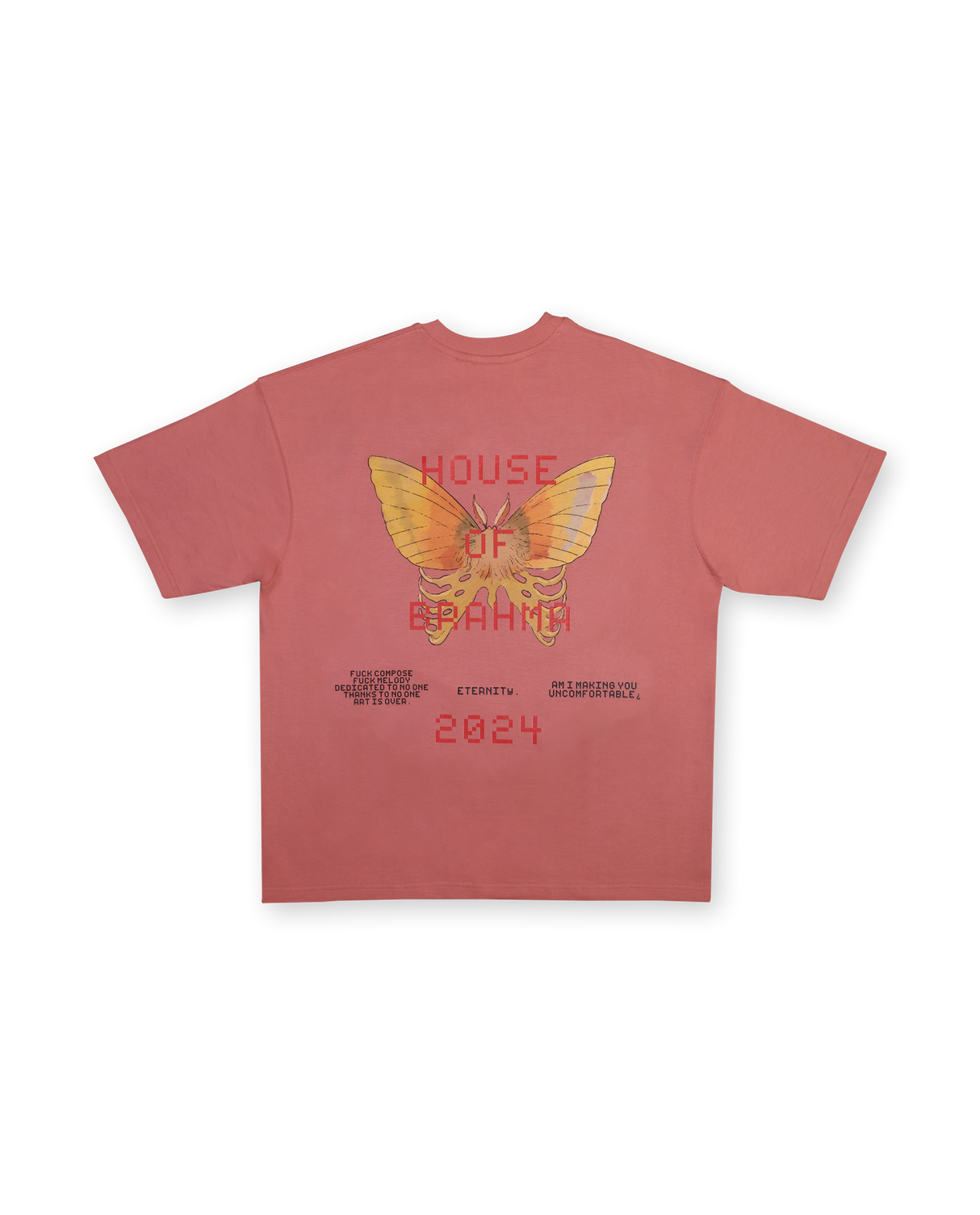 HOUSE OF BRAHMA// Eternity // Peach Oversized Unisex T-shirt