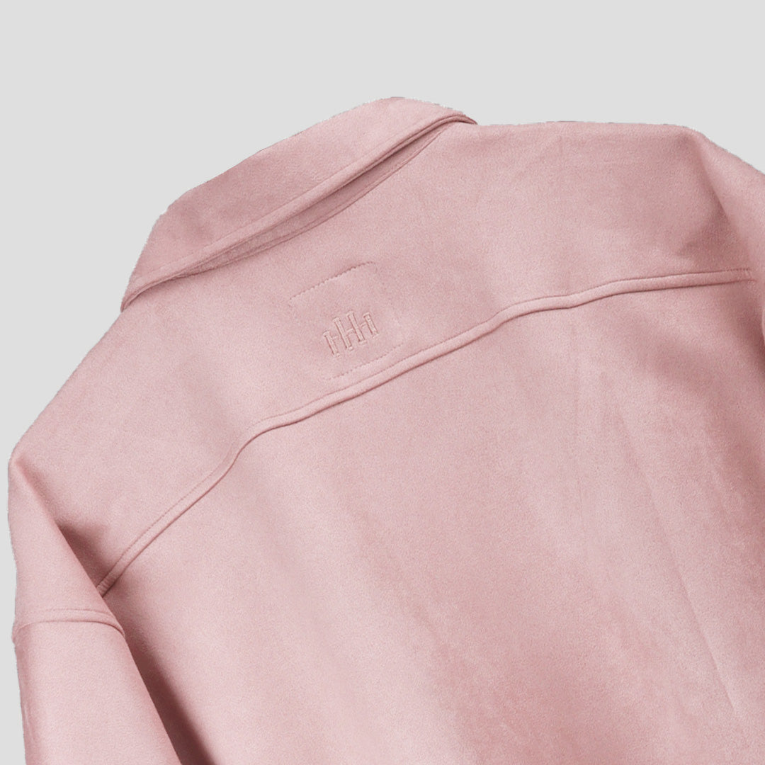 HOPHEAD CORAL PINK CLASSIC SUEDE SHIRT