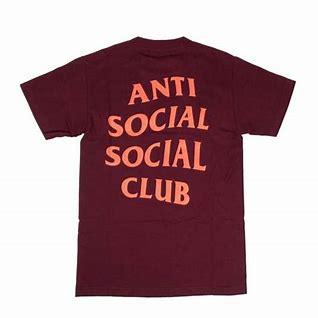 ANTI SOCIAL SOCIAL CLUB LOGO TEE "MAROON" - Dawntown