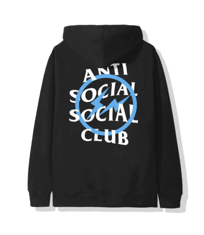 Anti Social Social Club x Fragment Bolt Hoodie 'Blue' - Dawntown