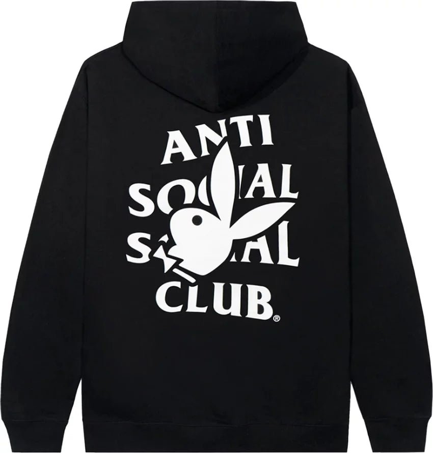 Anti Social Social Club x Playboy Bunny Logo Hoodie "Black" - Dawntown