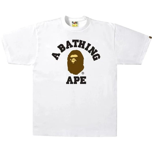 BAPE College T-Shirt "White" - Dawntown
